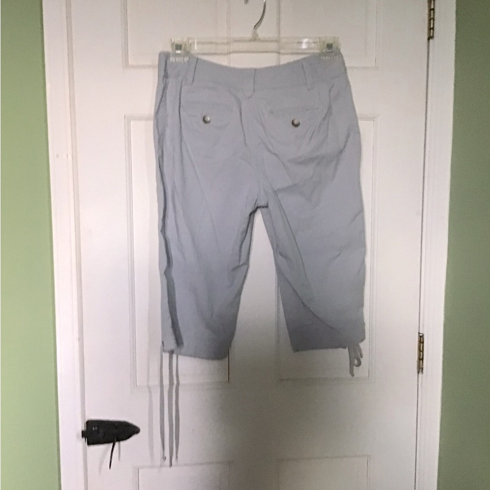 Light Blue Women's Capris - Picture 2 of 6